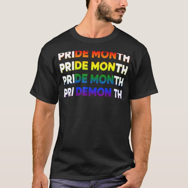 Änderung der monatlichen Demon-LGBT-Parade T-Shirt (Vorderseite)