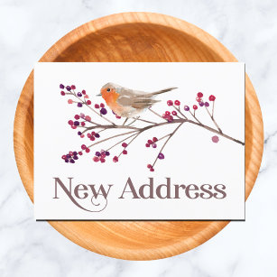 Änderung der neuen Adresse Ankündigungspostkarte