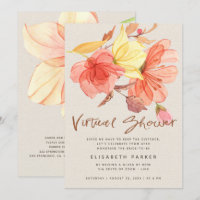 Änderung der Pläne Aquarellblumen virtuelle Dusche