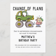 Änderung der Pläne Party Annullierung nach einem S