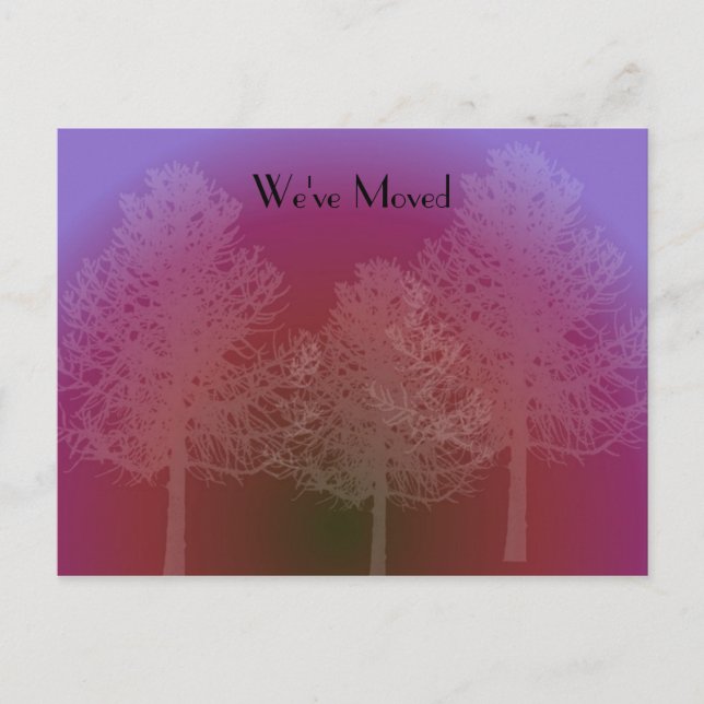 Änderung der Silhouette der Struktur Ankündigungspostkarte (Vorderseite)