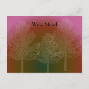 Änderung der Silhouette der Struktur Ankündigungspostkarte