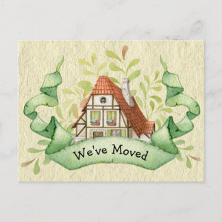 Änderung der Vintagen Hütte Ankündigungspostkarte