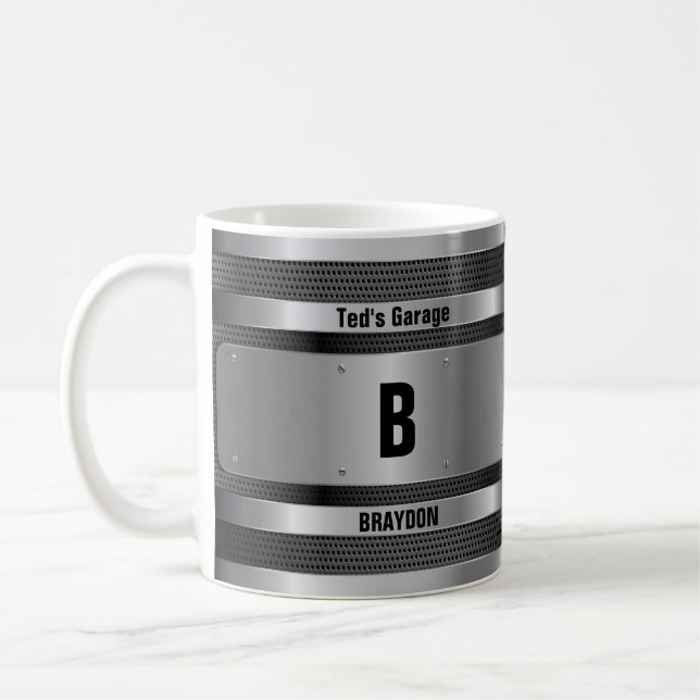 Änderung des Anfangsnamens A B C D E F G Metall-Ab Kaffeetasse (Links)