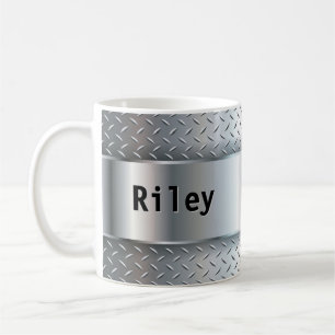 Änderung des Anfangsnamens O P Q R S T Metal Shine Kaffeetasse