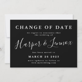 Änderung des Datums der einfachen Hochzeitverlänge Save The Date