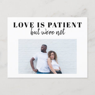 Änderung des Datums der Planung virtuelles Hochzei Ankündigungspostkarte