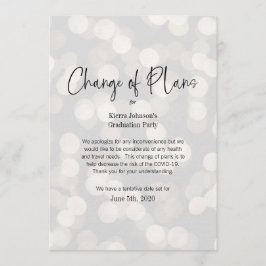 Änderung des Datums geschäftliche oder persönliche Einladung