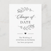 Änderung des Datums Zurückgestellt Elegant Einfach