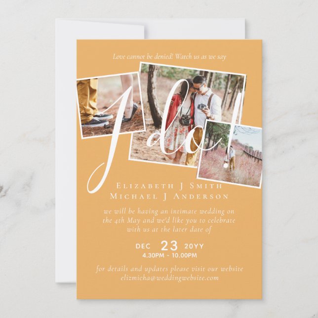 Änderung des Empfangs des Hochzeitstipendiums (Vorderseite)