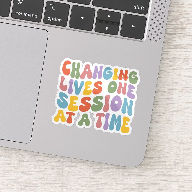 Änderung des Lebens einer Sitzung nach der anderen Aufkleber (Detail)