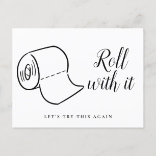 Änderung des Termins Verschoben Abgesagte Veransta Ankündigungspostkarte