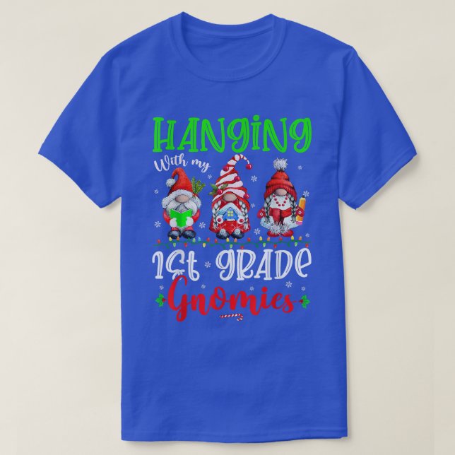 Änderung mit meinem 1. Grade Gnomies Xmas Lights G T-Shirt (Design vorne)