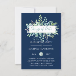 Änderung von Plänen Datum Grüne Eukalyptus Ereigni