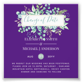 Änderung von Plänen Datum Grüne Eukalyptus Ereigni Fotodruck