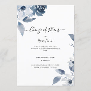 Änderung von Plänen, jede Stornierung von Ereignis Einladung