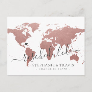 Änderung von Plänen Zurückgestellte Hochzeit in Ur Ankündigungspostkarte