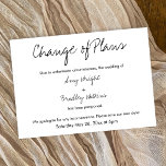 "Änderung von Plänen" Zurückgestellte Hochzeitsank Einladung<br><div class="desc">Hier ist eine einfache Karte, um Ihre Gäste zu benachrichtigen, wenn es notwendig wird, um Ihre Hochzeit zu ändern. Verwenden Sie die Vorlagenfelder, um Ihre persönlichen Daten hinzuzufügen und dieses einzigartige, moderne Design zu Ihrem eigenen zu machen. Der weiße Hintergrund kann in eine beliebige Farbe geändert werden. Alle Schriftart und...</div>
