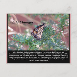 Änderungen des Lebens durch Inspiration Begleitkarte