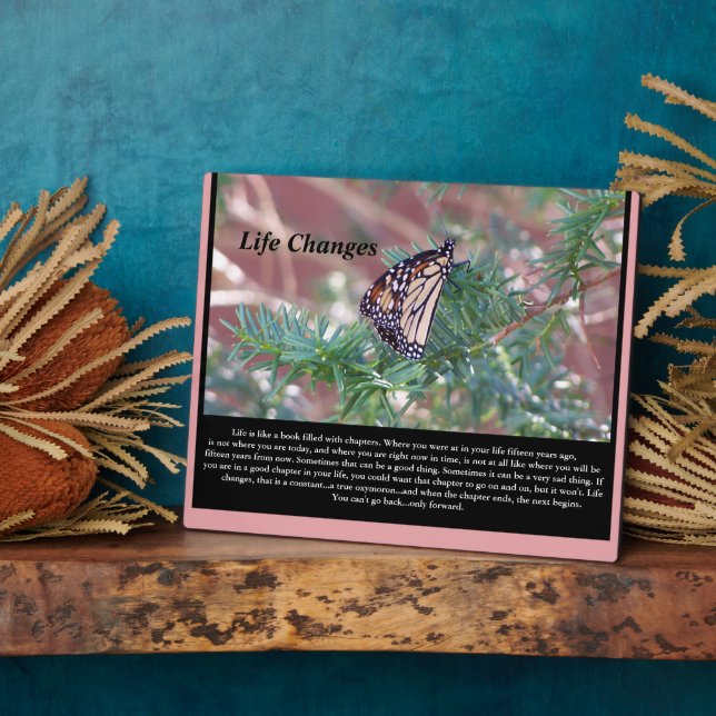 Änderungen des Lebens durch Inspiration Fotoplatte (Seite)