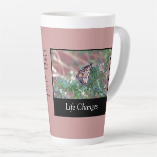 Änderungen des Lebens durch Inspiration Milchtasse