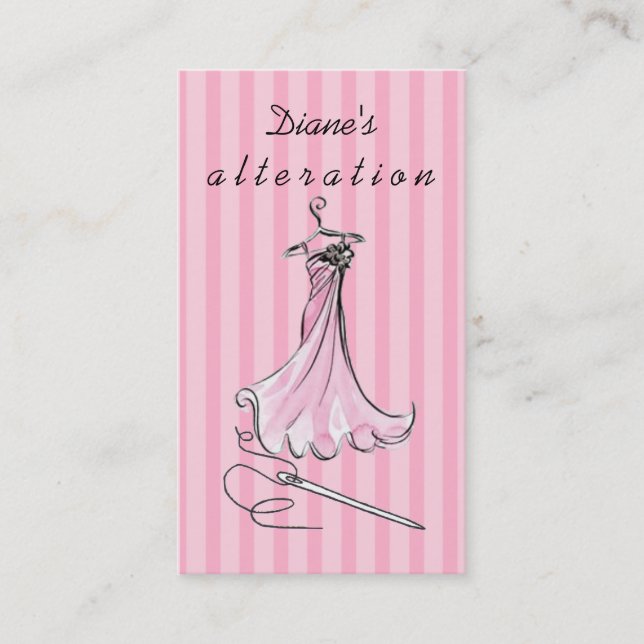 Änderungen, Schneiden, Seamstress, Schneider Visitenkarte (Vorderseite)