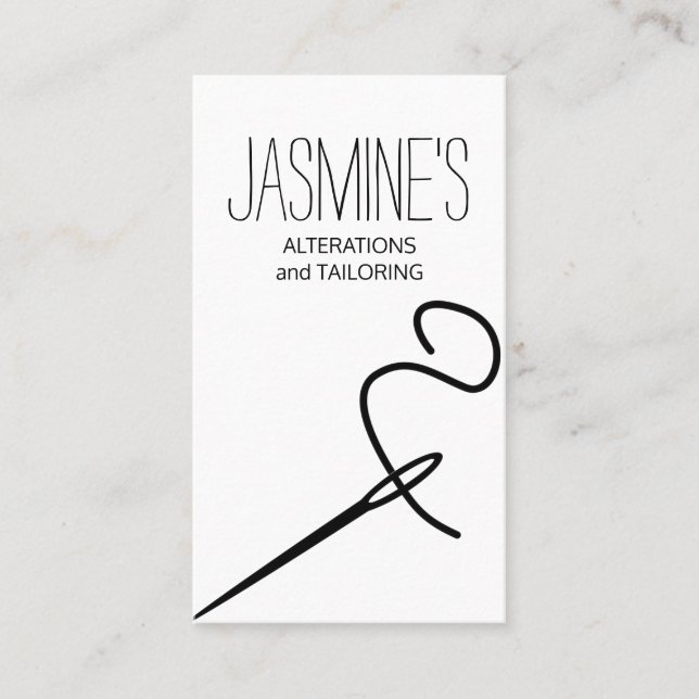 Änderungen und Schneiden Visitenkarte (Vorderseite)