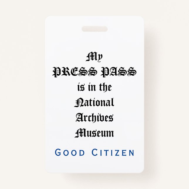 Änderungsantrag Audit - Mein Pressepass Ausweis (Vorderseite)