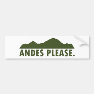 Andes bitte autoaufkleber