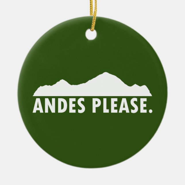 Andes bitte keramik ornament (Vorne)