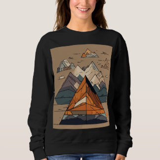 Andes Mons Geometric Nature - Black Women's Shirt
