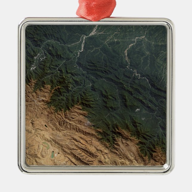 Andes Mountains Silbernes Ornament (Vorne)