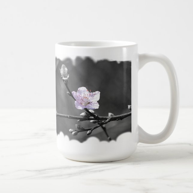 Andeutung der rosa Kirschblüte Tasse (Rechts)