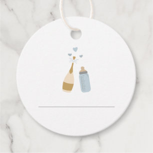 ANDI Blue Poppin Flaschen Momosa Bar Juice Tags Geschenkanhänger