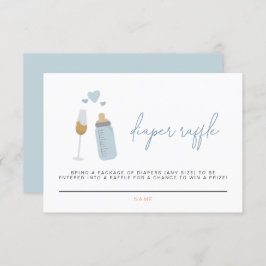 ANDI Blue Poppin' Flaschen Windlerkarte Einladung