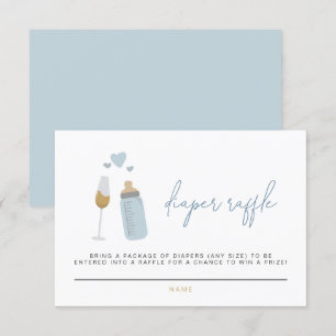 ANDI Blue Poppin' Flaschen Windlerkarte Einladung