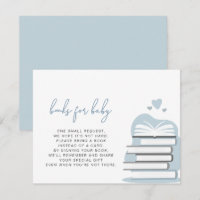 ANDI Dusty Blue Books for Baby Card