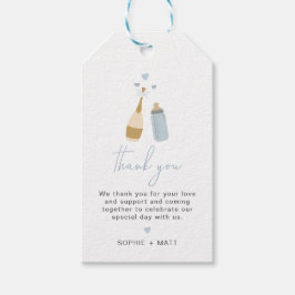 ANDI Dusty Blue Poppin Bottles Baby Boy Geschenkanhänger