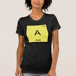 Andi Name Chemie Element Periodensystem T-Shirt
