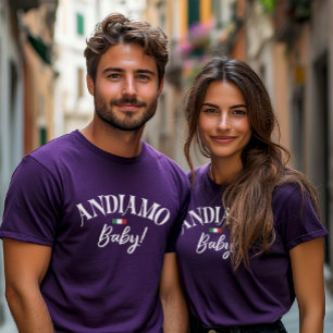Andiamo Erwachsene Italien Reise T-Shirt Mama & Pa