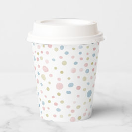 Andie Confetti Watercolor Dots Paper Cup Pappbecher