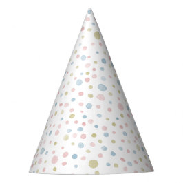 Andie Confetti Watercolor Dots Party Hat Partyhütchen
