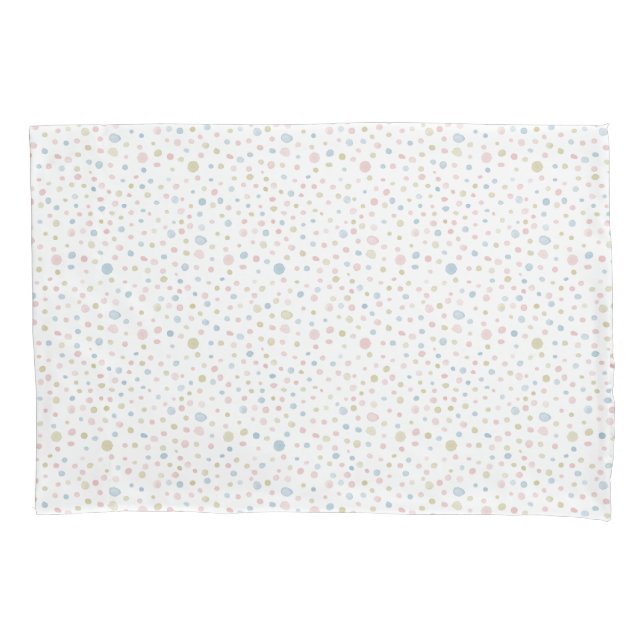 Andie Confetti Watercolor Dots Pillowcase Kissenbezug (Vorderseite)