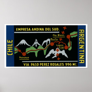 Andine Gesellschaft des Südens Poster