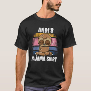Andi's Pajama Personalisiertes Schlafen T-Shirt