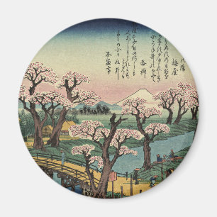 Ando Hiroshige - Abend Glow an der Koganei-Brücke Magnet