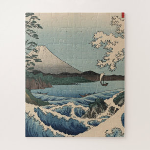 Ando Hiroshige - Meer in Satta in der Provinz Suru Puzzle