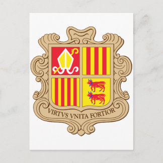 Andorra-Armmantel Postkarte