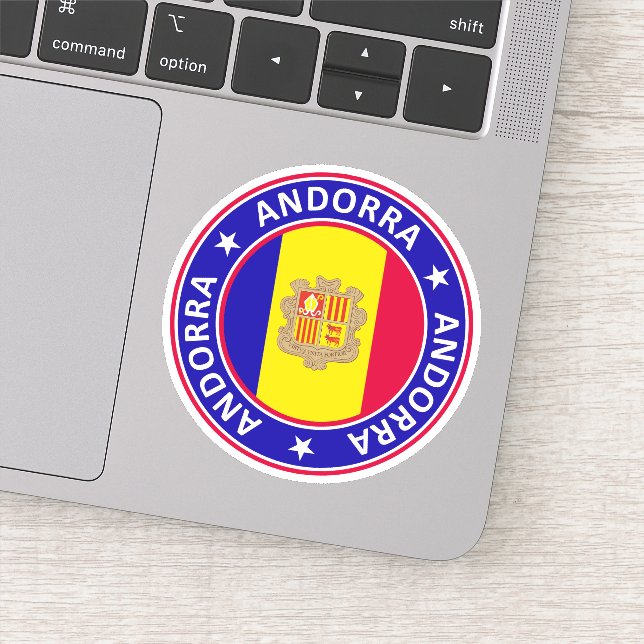 Andorra Aufkleber (Detail)