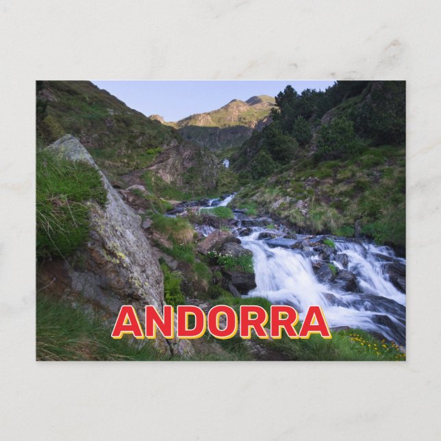 Andorra Berglandschaft Postkarte (Vorderseite)